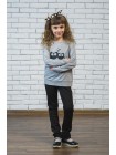 Трикотажный детский свитшот с принтом