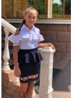 Школьная юбка с баской для подростка