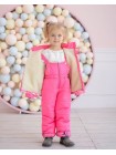 Детский зимний костюм с комбинезоном для девочки