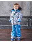 Зимний детский костюм с комбинезоном для мальчика