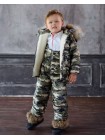 Зимний детский костюм с комбинезоном для мальчика