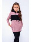 Модная теплая туника толстовка с капюшоном