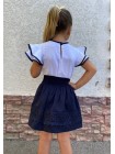Синяя школьная юбка для девочки