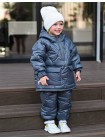 Дитячий зимовий костюм для дівчинки на флісі