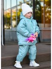 Дитячий зимовий костюм для дівчинки на флісі