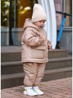 Дитячий зимовий костюм для дівчинки на флісі