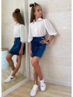 Детская юбка из вельвета