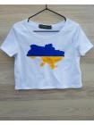 Дитяча біла футболка з принтом