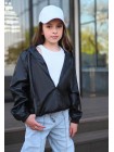 Детская кожаная куртка на девочку