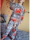 Теплая пижама для мальчика