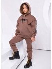 Подростковый спортивный костюм на флисе с курткой