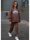 Подростковый теплый спортивный костюм на девочку