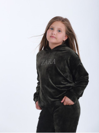 Велюровий костюм на дівчинку ZARA